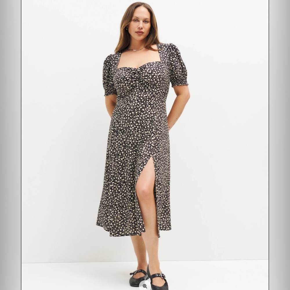 Reformation Lacey midi Dress in Balboa print